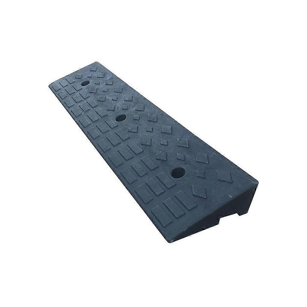 10 cm Rubber Curb Ramps, Black, Sturdy Loading Ramps, 100 x 25 x 10 cm