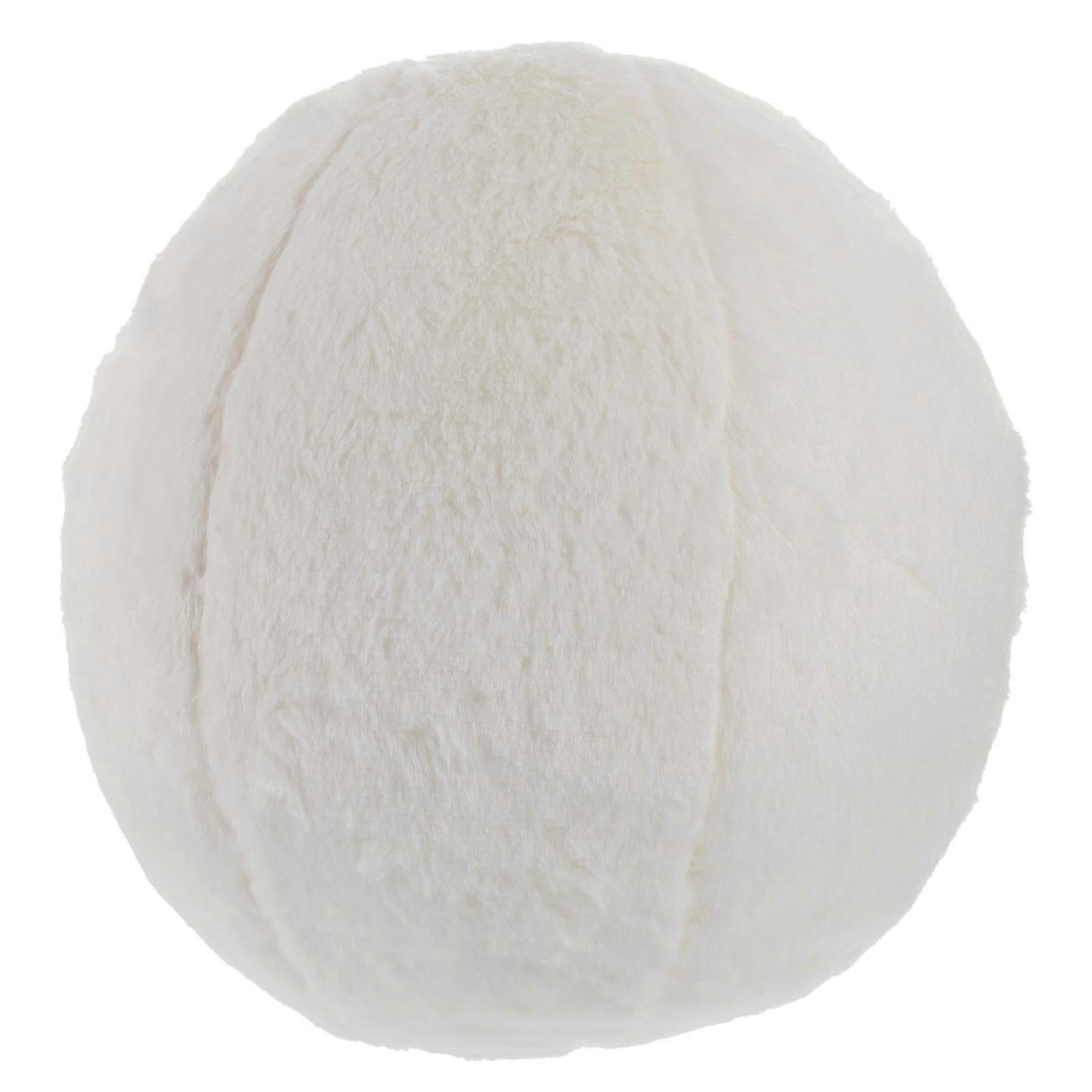 Household Plush Pillow Solid-color Sofa Throw Pillow Comfortable Ball Shaped Pillow