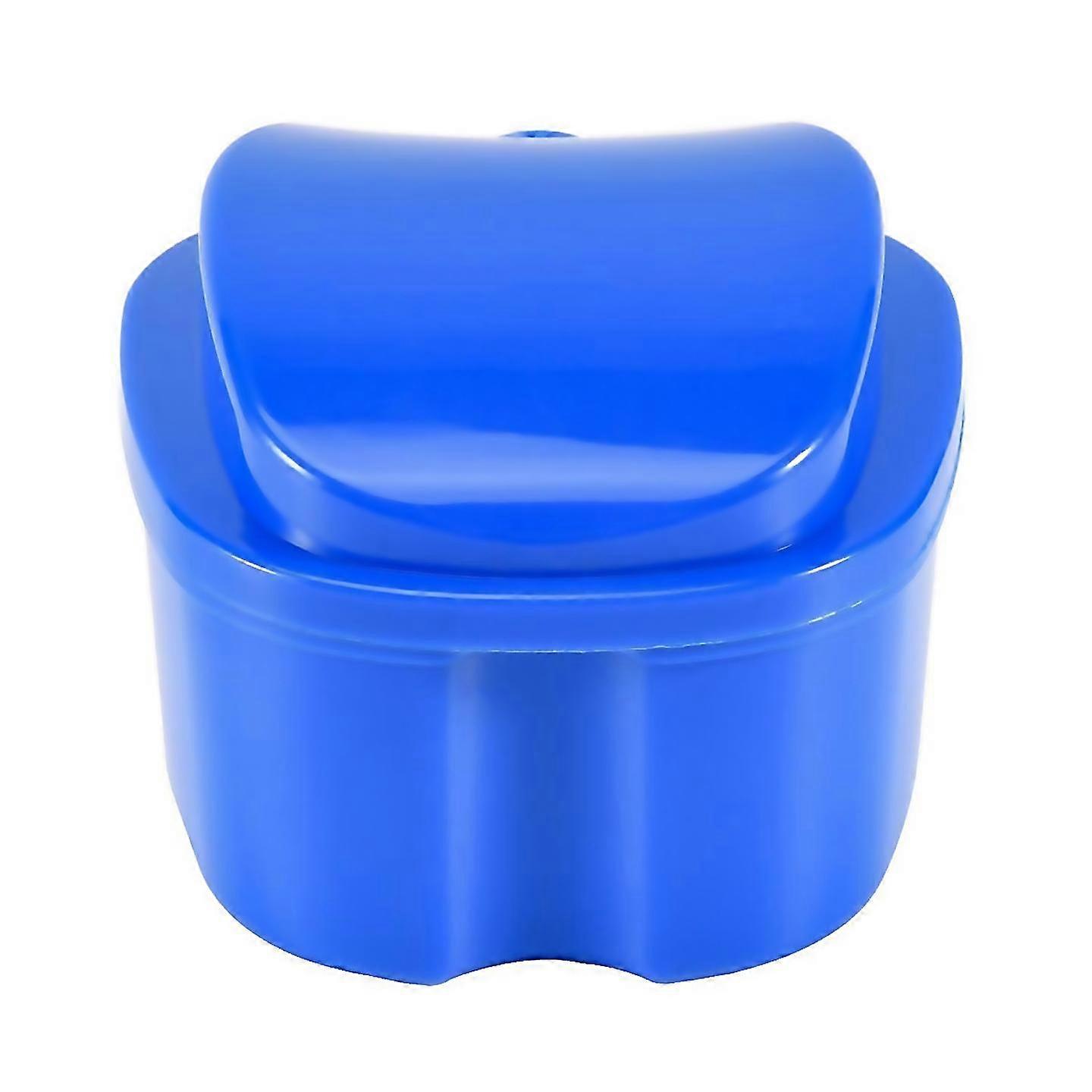 For Denture Case Denture Cup With Strainer Denture Bath Box False Teeth Storage Box With Basket Net Co C