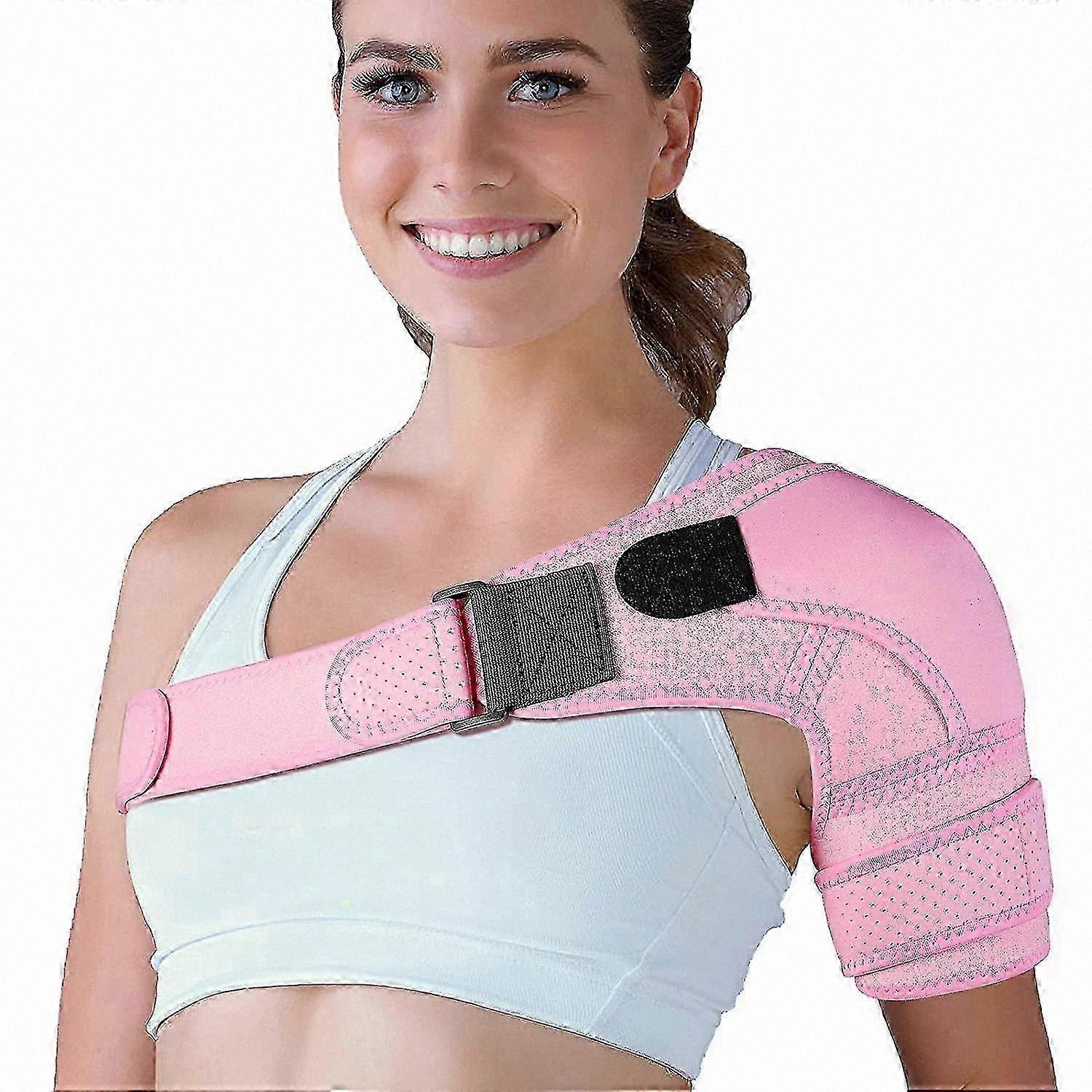 Adjustable Shoulder Brace for Tendonitis, Dislocation, Injury Prevention and Recovery, Suitable for Men and Women, Left or Right Use