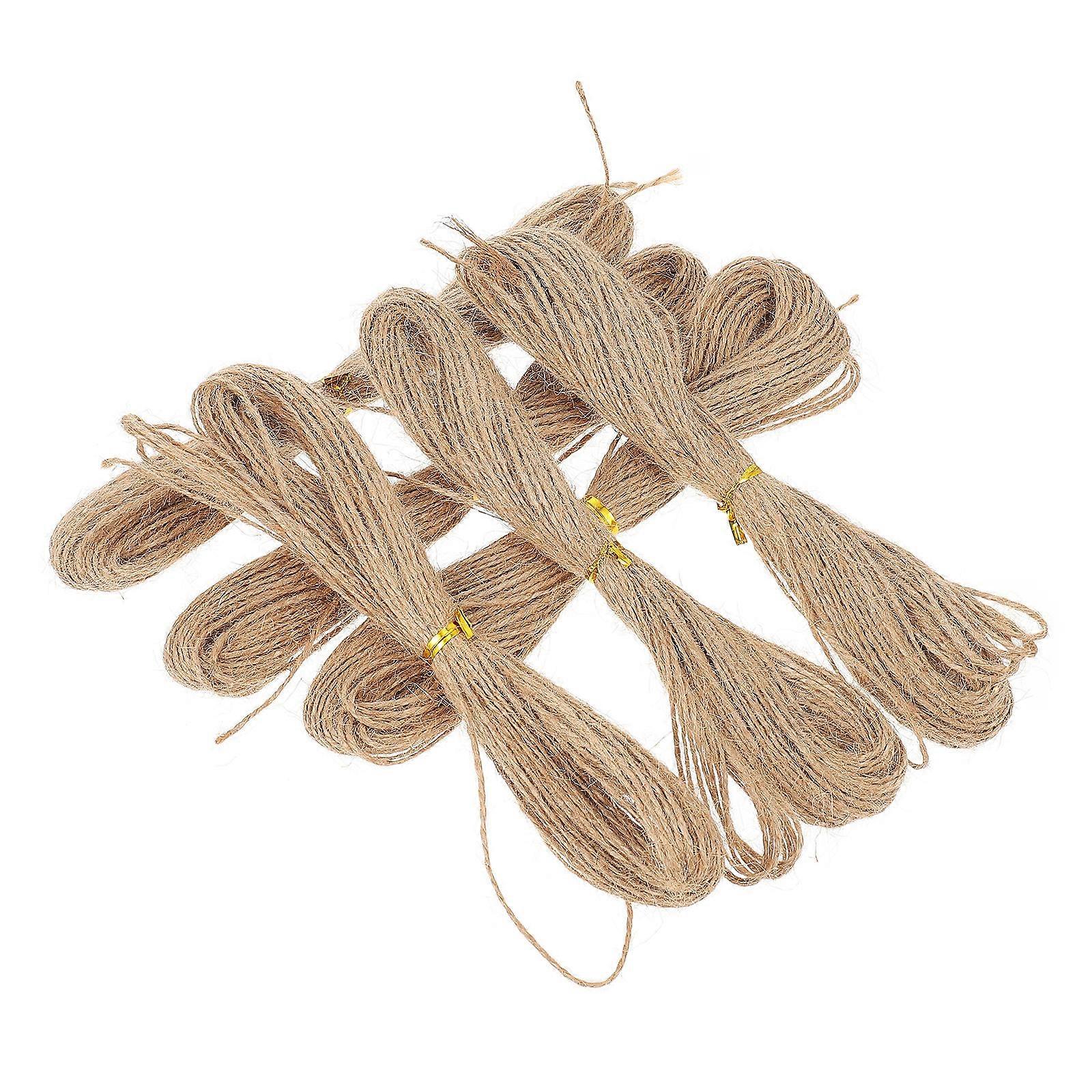 Craft String Twine 6Pcs Decorative Rope Packaging Natural Materials Ideal For Handmade Courses And Crafts