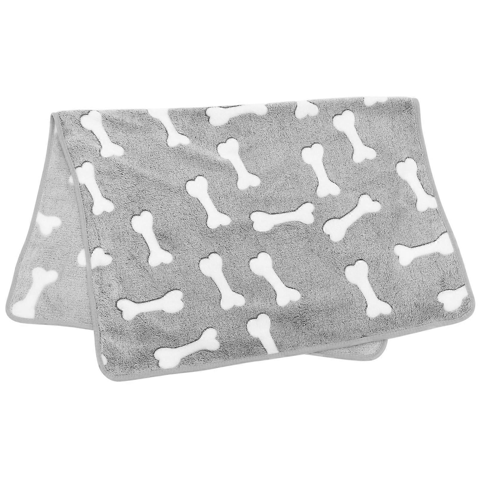 Throw Blanket Dog Comfortable Puppy Blanket For Home Decor Warmth 1Pcs Grey