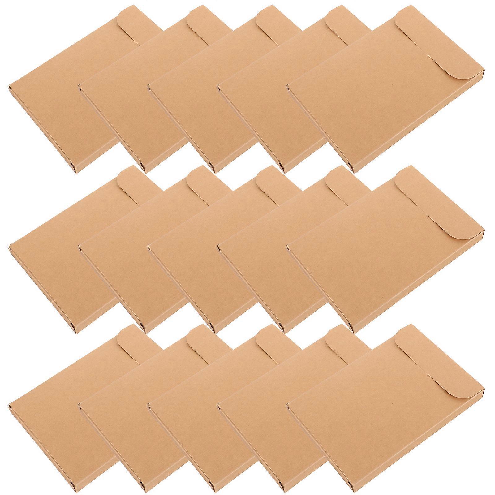 20PCS Kraft Paper Postcard Holder Box – Durable & Elegant Card Packaging for DIY Projects and Daily Use – Premium Quality Envelope Wrapping Box for