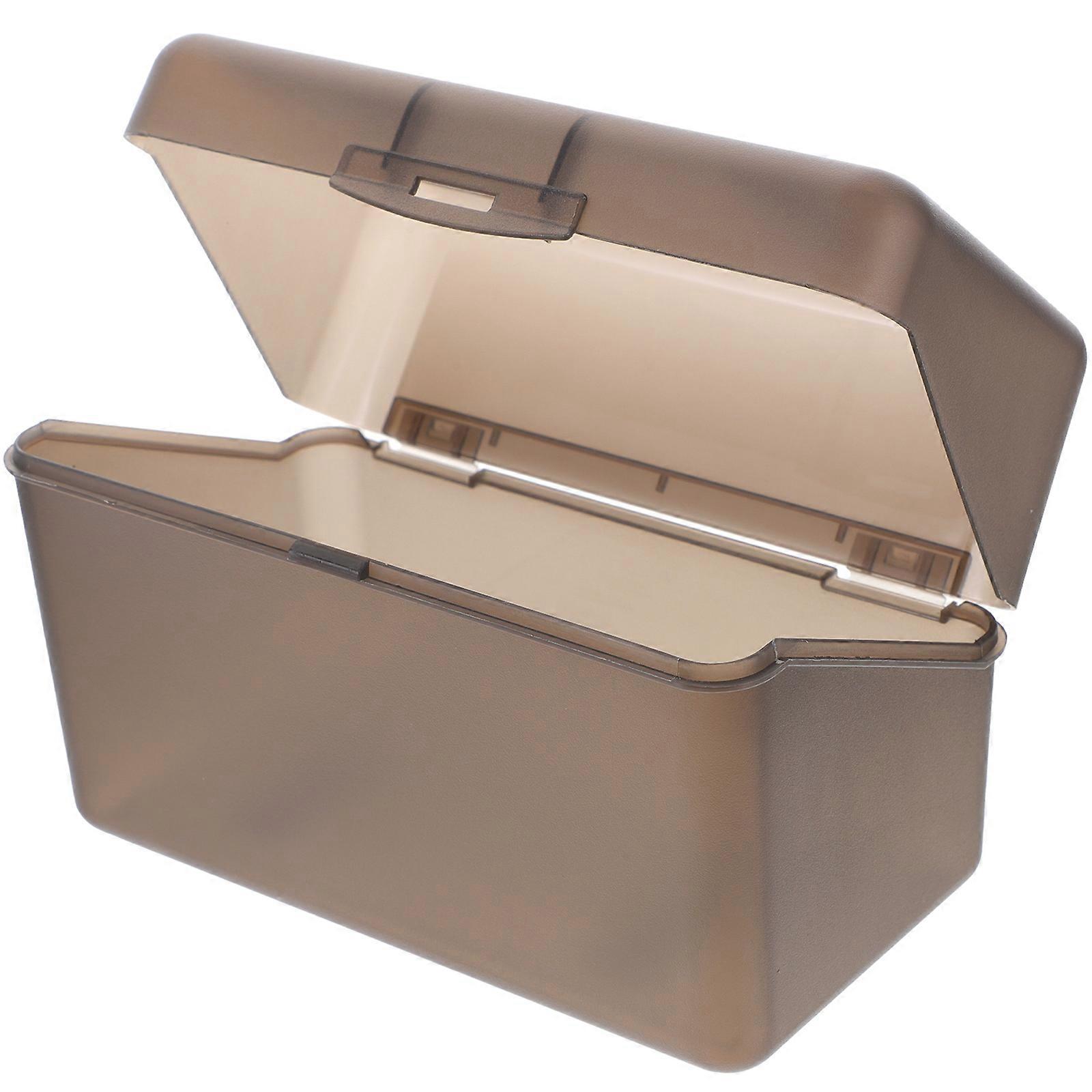 Coffee Business Card Holder Made of PP Material for Office Use 12.5x8.3x4.2 Inches