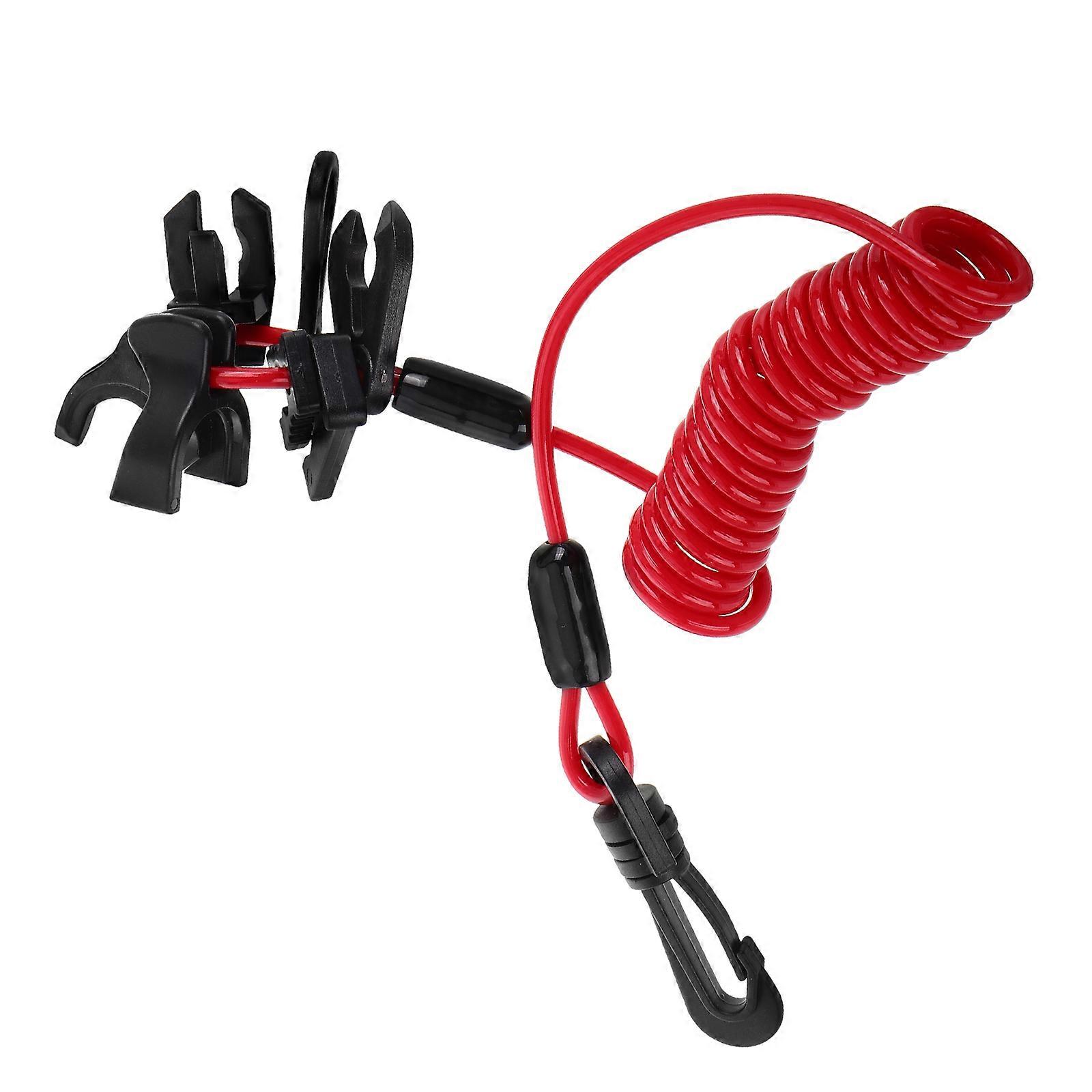 Emergency Stop Lanyard for Outboard Motors, Safety Tether Switch for Quick Engine Shutdown, Compatible with Yamaha and Other Outboards, Enhanced
