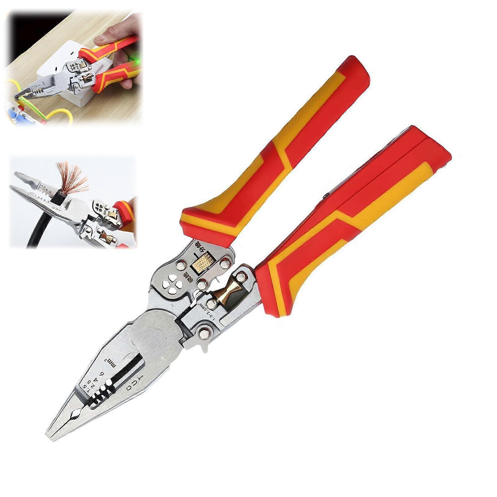 9in1 wire stripper with current measurement function, multifunctional wire stripping tool, wire stripper with current measurement function