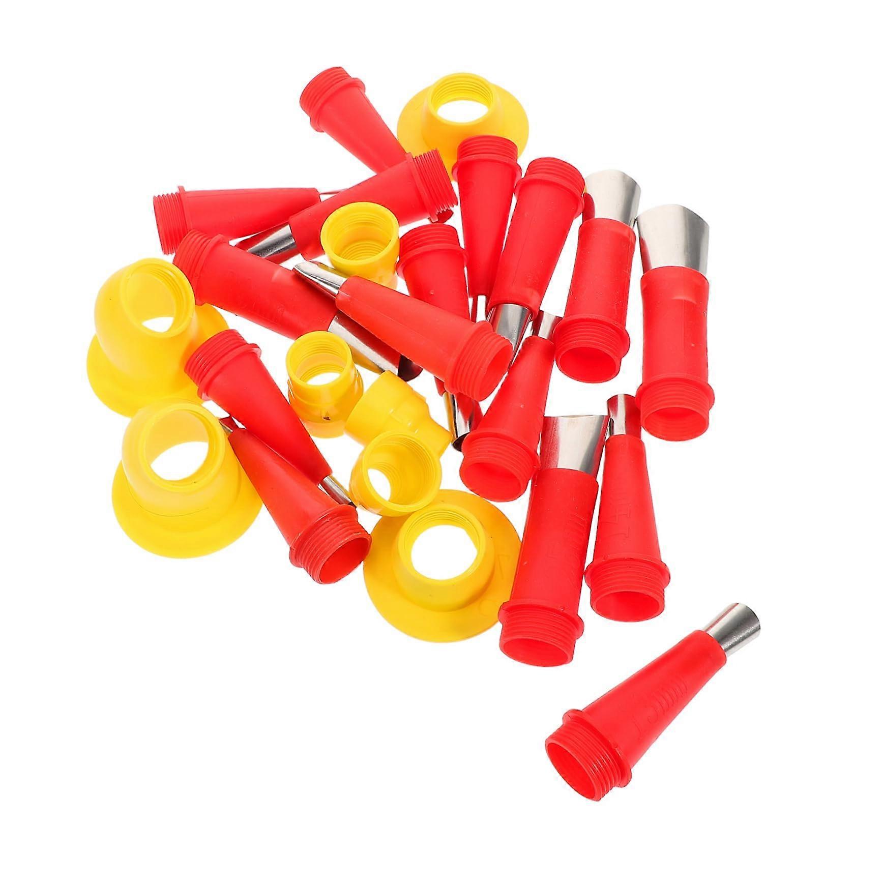 Glue Gun Nozzle Tips Set for Sealant Tubes and Adhesive Bottles, Stainless Steel Applicator