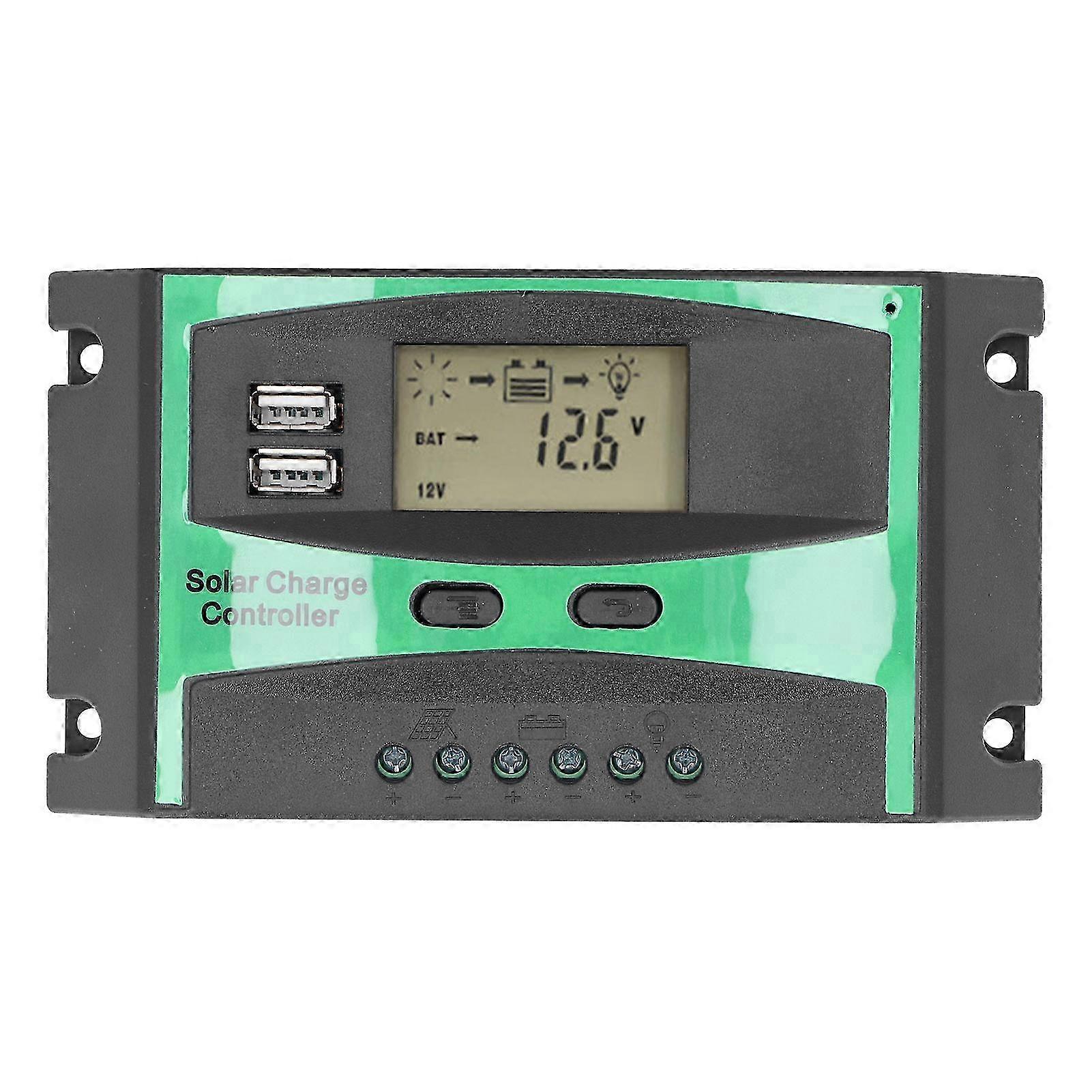 2025 Solar Charge Controller Photovoltaic Discharge PWM Control Regulator 12?24V 30A LD3024U