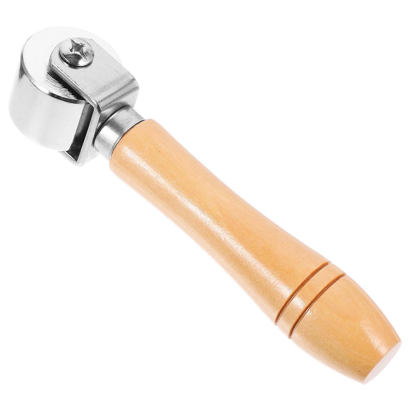 Wooden Seam Roller Multifunctional Printing Roller for Leather Working Ergonomic Design for Quilting and Crafting Precision Stitch Control