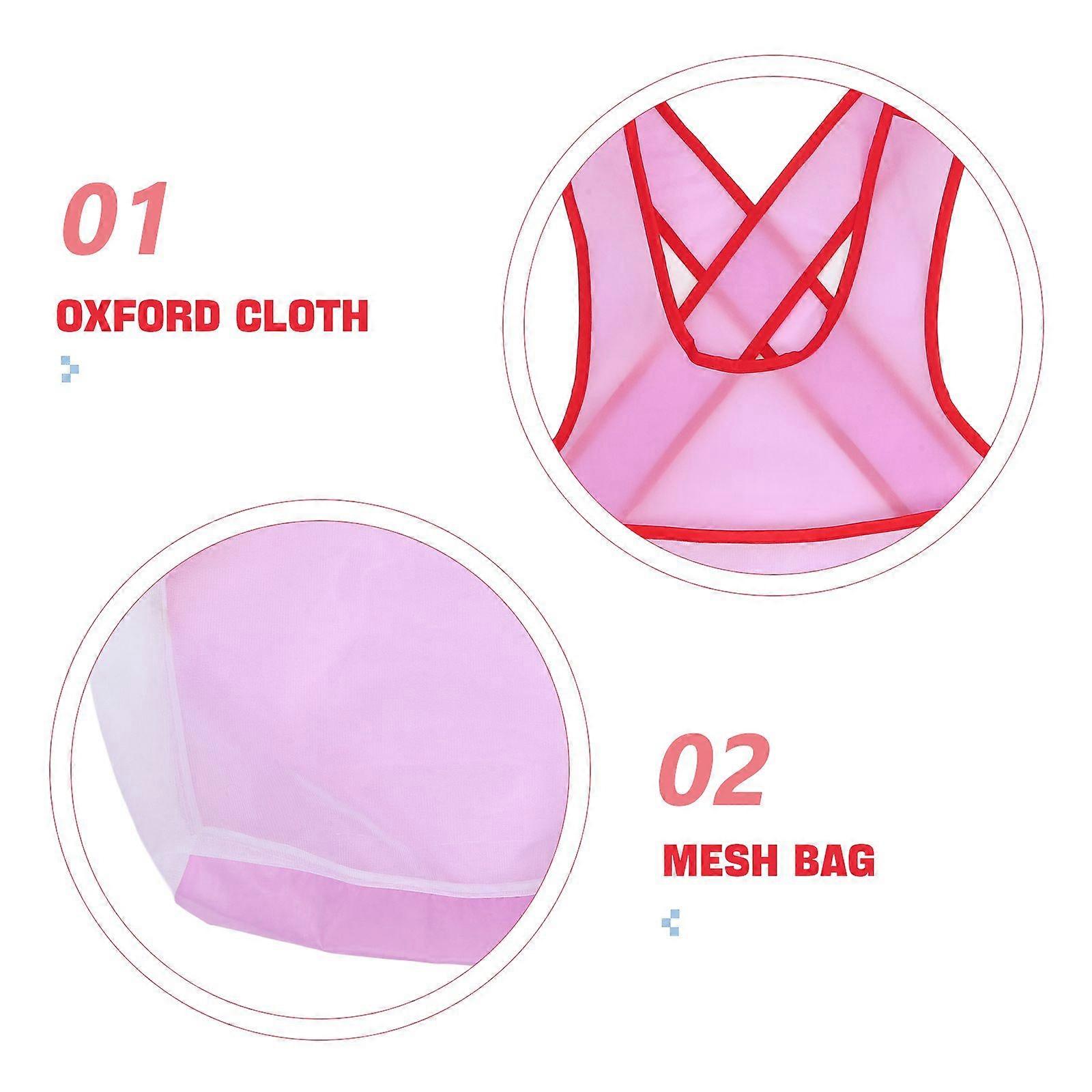 Waterproof Laundry Apron With Large Pocket For Wet Clothes Drying Mesh Apron With Pouch For Household Duties Portable Clothes Hanging Apron