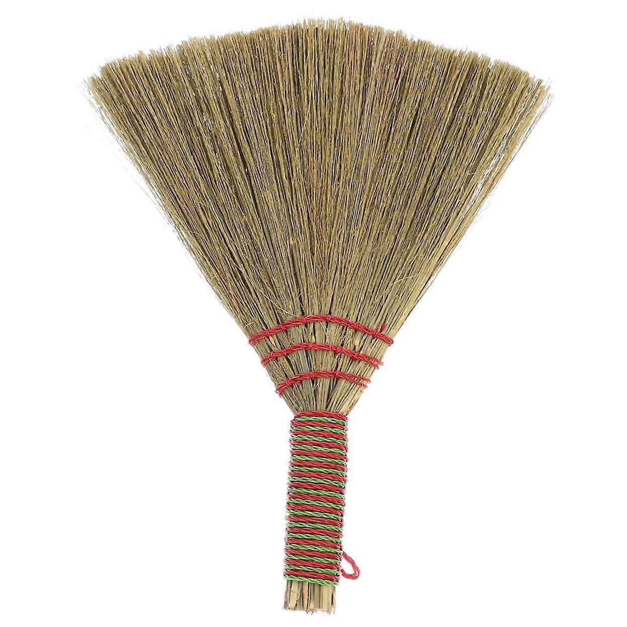 Miscanthus Whisk Broom Handwoven Small Brush for Multi Surface Cleaning