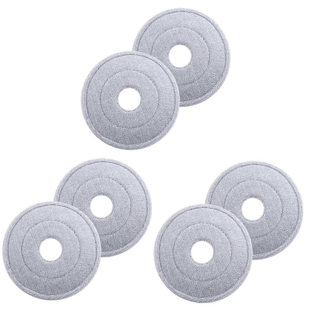 Pack of 6 Microfibre Mop Head Replacements Washable Pads for Flat Floor Cleaning