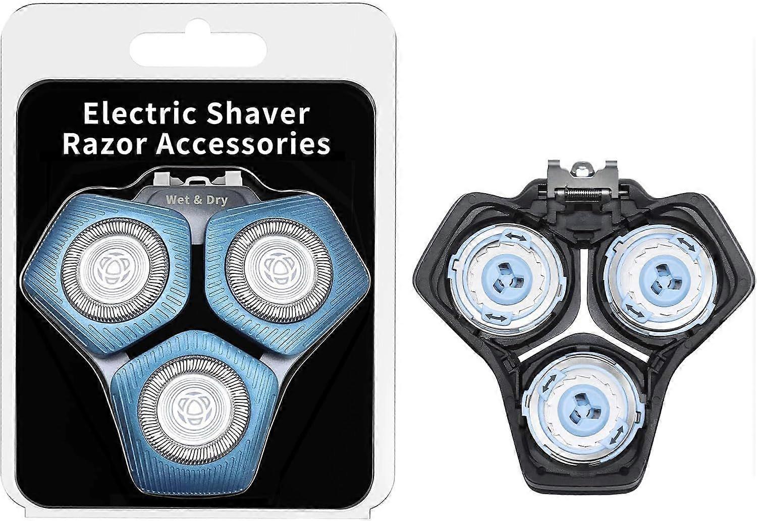 For SH71/50 Shaving heads Compatible with Philips Shaver Series S5000, S7000, SH60/70 and SH71/50, without base (blue)