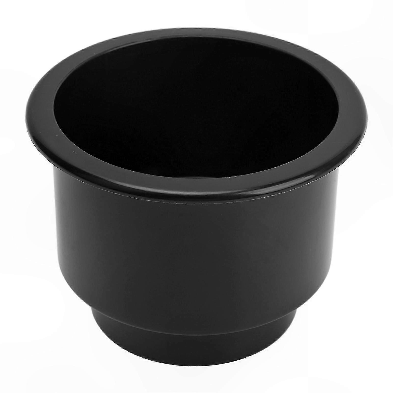 Recessed RV Drink Holder with Drain Hole Smooth Surface Easy to Clean Black Yacht Truck Accessory