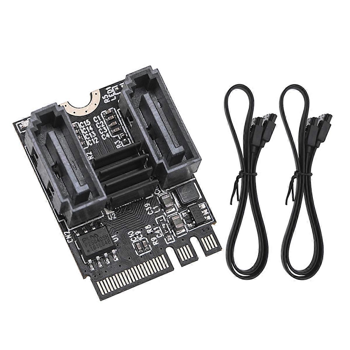 M2 A+E to SATA3.0 Adapter PCIE A+E to Dual 3.0 Expansion Card