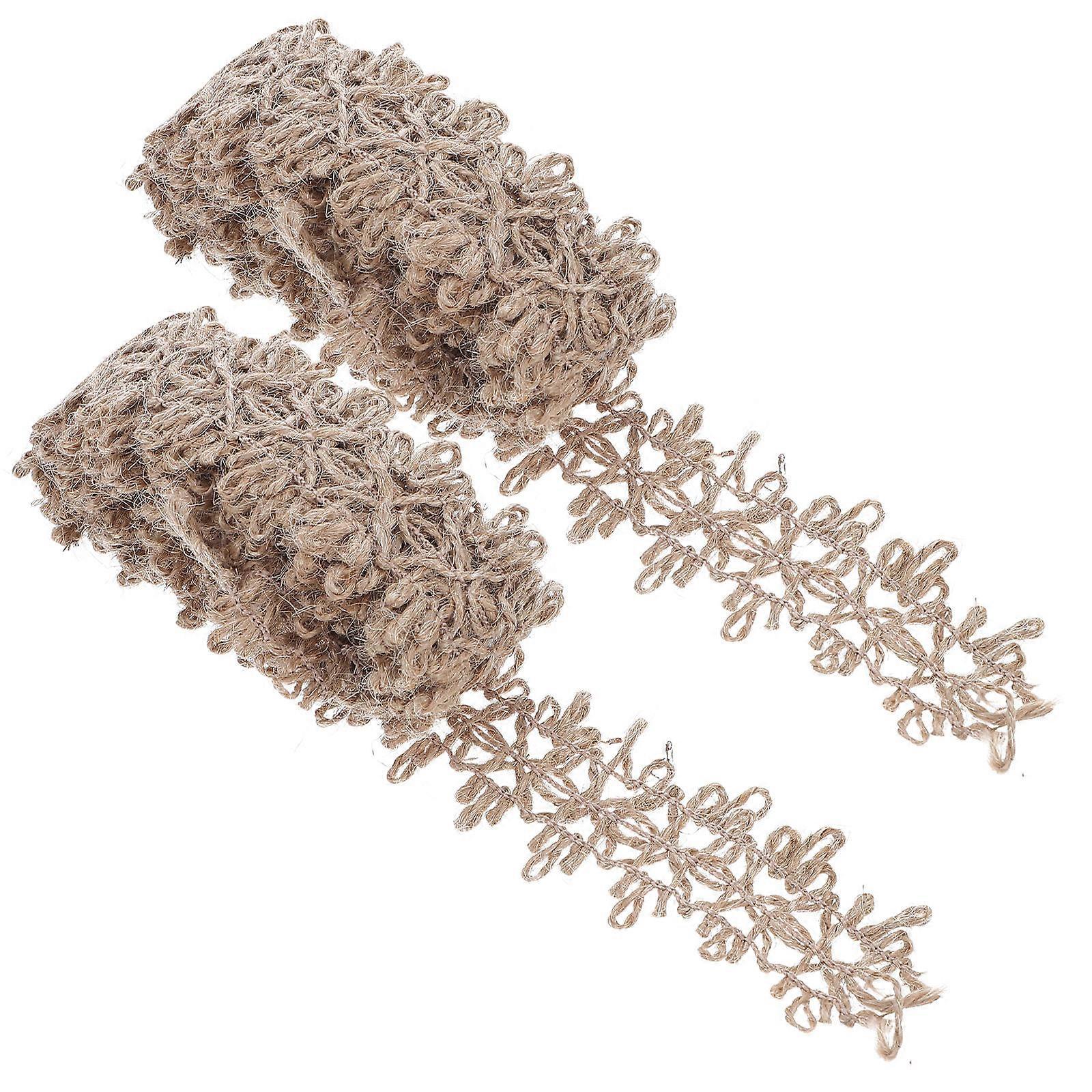 Diy Wrapping Rope Scrapbook Material for Handbook Handmade Cotton Brown Gift Wrapping 2Pcs