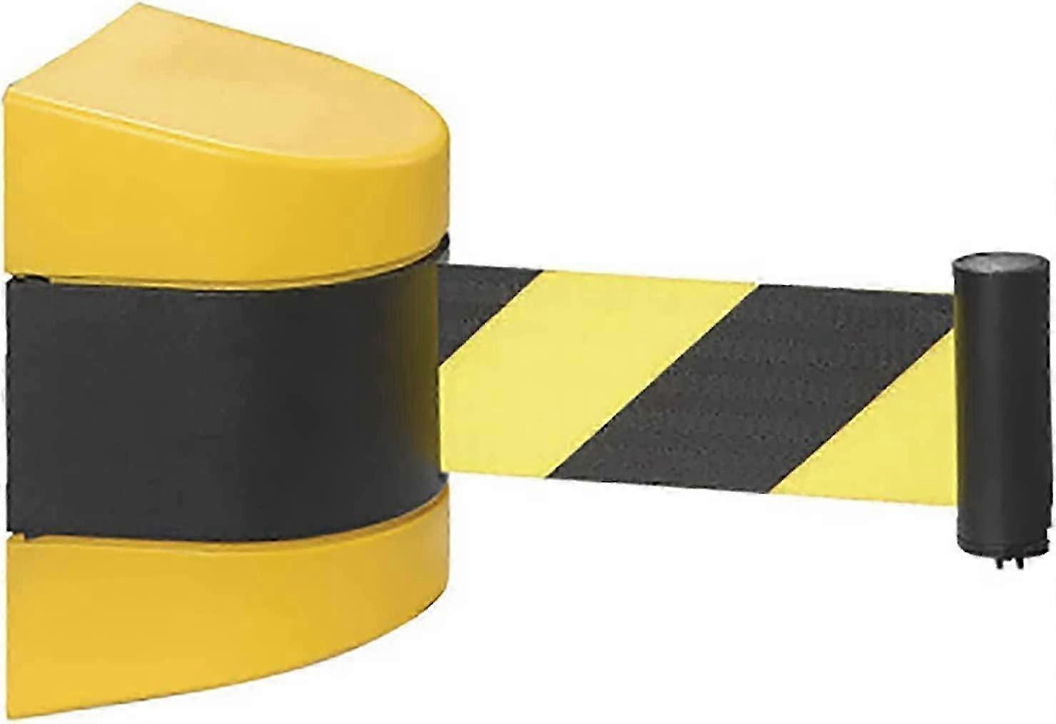 Retractable Barrier Tape, 10M Extendable Queue Belt for Crowd Control, Wall Mounted Adjustable for Museum, Factory Use