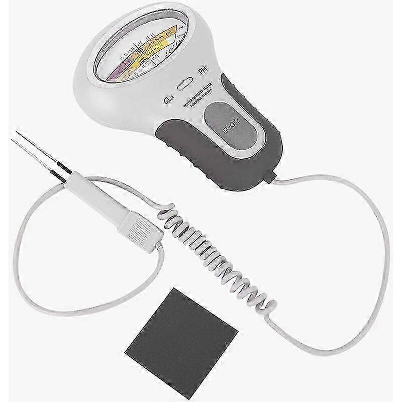 Digital pH and Chlorine Water Quality Tester, 2 in 1 Portable Water Quality Meter for Swimming Pool Water Quality Analysis -