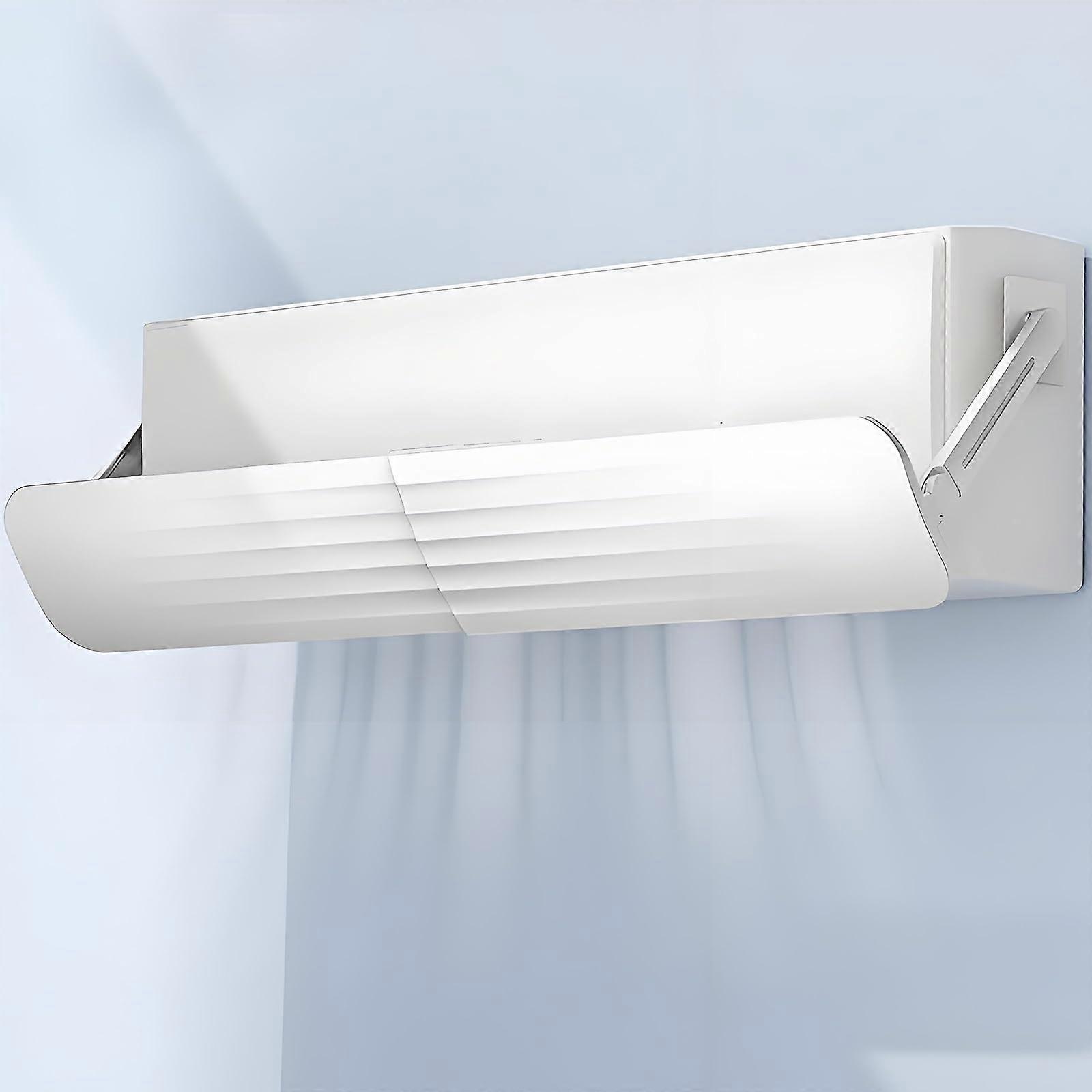 AC Deflector Adjustable Telescopic Plastic Vent For Split AC Units, Retractable, Improves Cooling Circulation, Fits Most