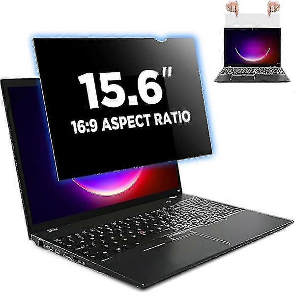 Laptop Privacy Screen 15.6 Inch For 16:9 Aspect Ratio, Anti-spy Privacy Filter & Anti-glare Blue Light Blocking Protective Screen