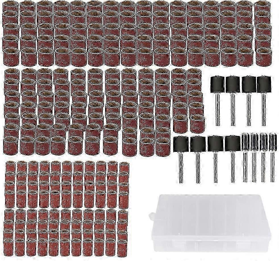 Conjunto de 252 Anéis de Lixa com Grão 80 Adequado para Várias Marcas de Ferramentas e Equipamentos Elétricos