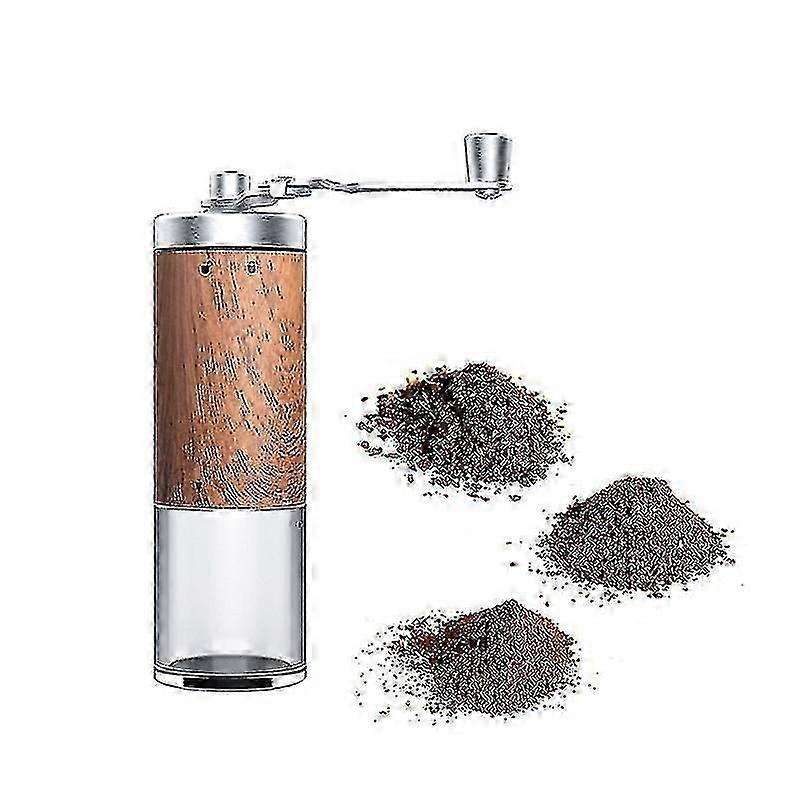Coffee Grinders Manual Coffee Grinder With Adjustable Settings Brushed Stainless Steel Coffee Grinders