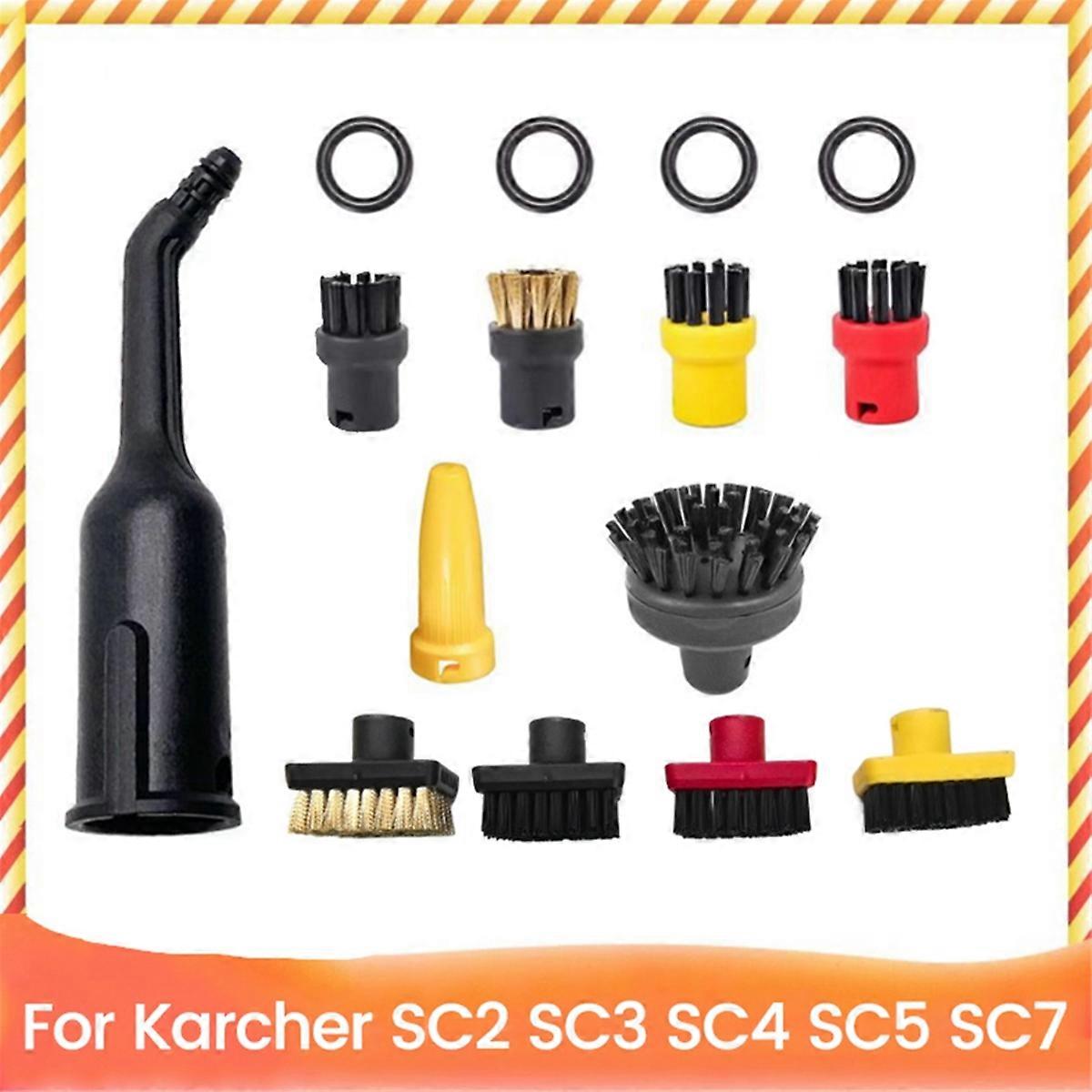 Steam Cleaner Part for SC2 SC3 SC4 SC5 SC7 Replacement Nozzle Brush Stubborn Stain Remove Small T-Brush Set