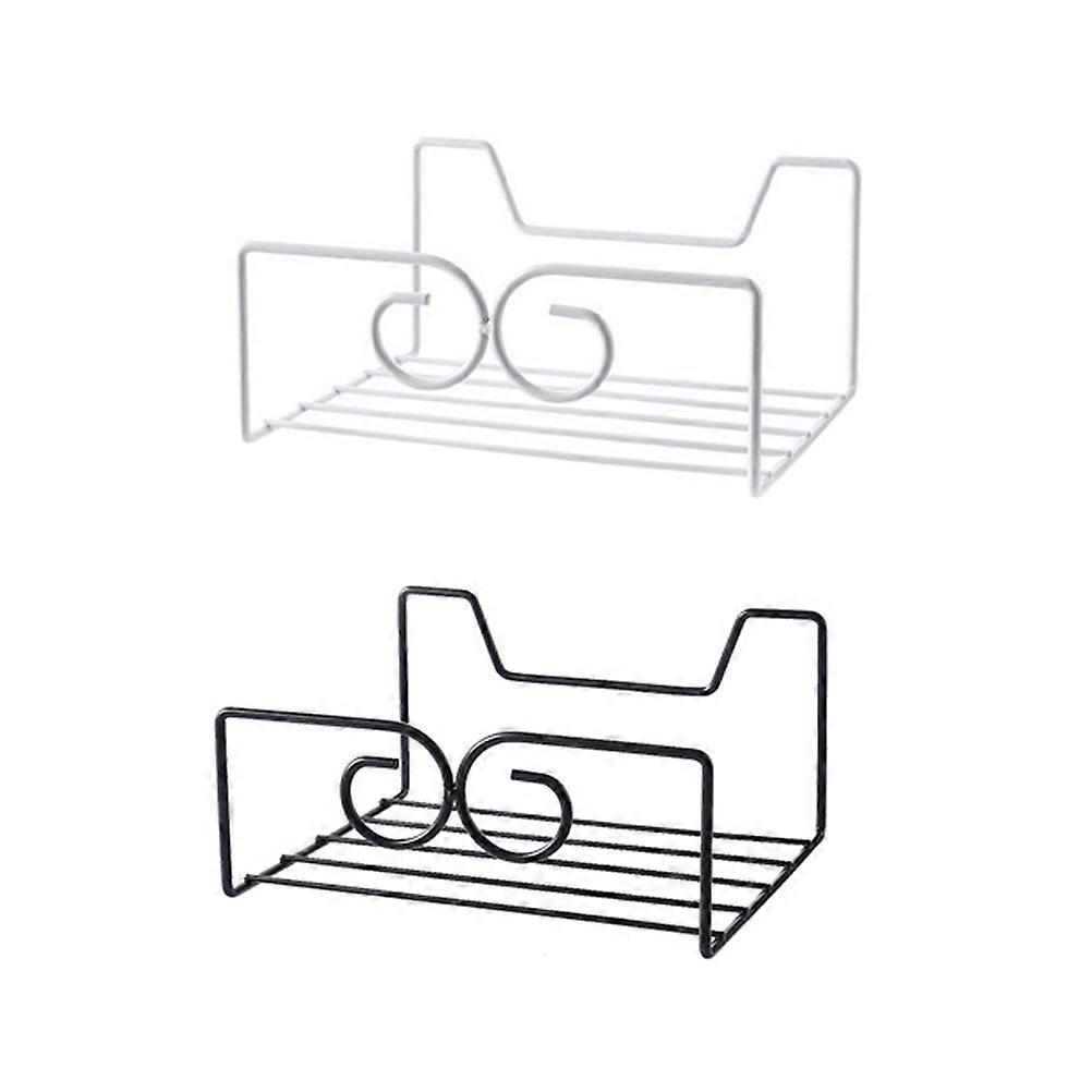Handbag Storage Rack Iron Art for Bedroom with 2Pcs Punch Free Wall Mount