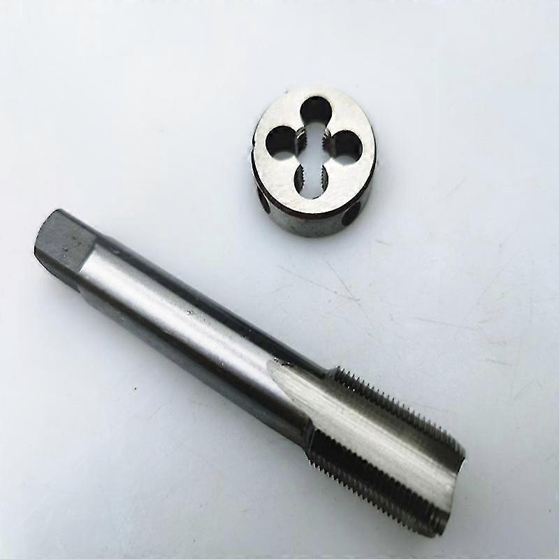 M12 x 1.0 Metric Tap and Die Set, Right-Hand Round Die with Machine Thread Tap for Precision Threading Projects