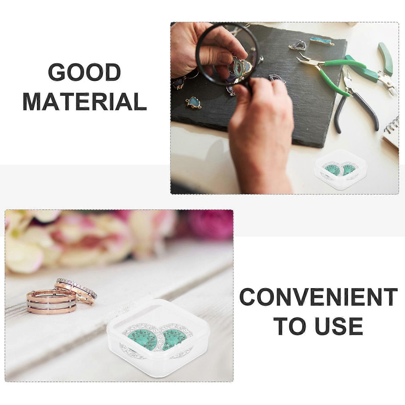 Plastic Storage Case Jewelry Organizer for Storage 24Pcs Pieces