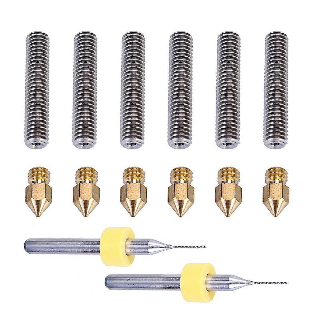 3D Printer Parts Extruder Nozzle for Nozzle Throat and Cleaning Drills