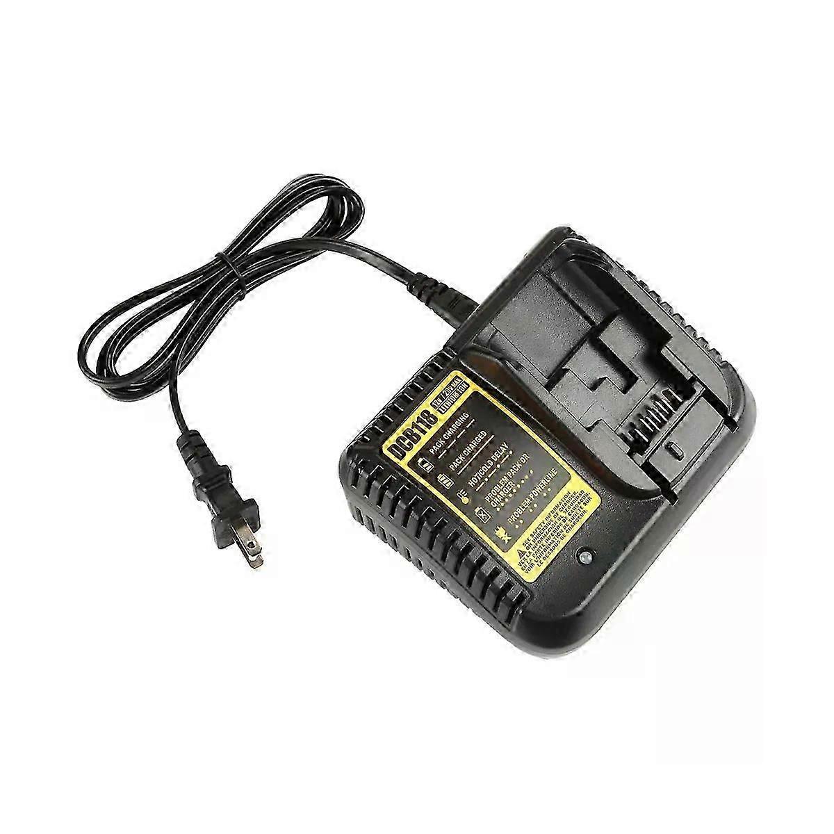 DCB118 Battery Charger for Dewalt Battery 12V 144V 18V 20V DCB200 DCB201 DCB203 DCB205 DCB206 DCB140 &DCB121 US Plug