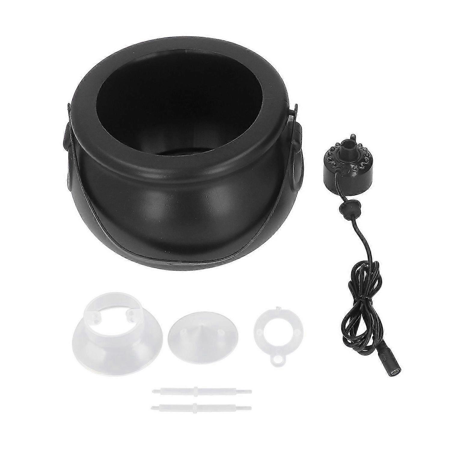 2025 Latest Model Cauldron Fog Machine Metal Plastic 12 LED Color Changing