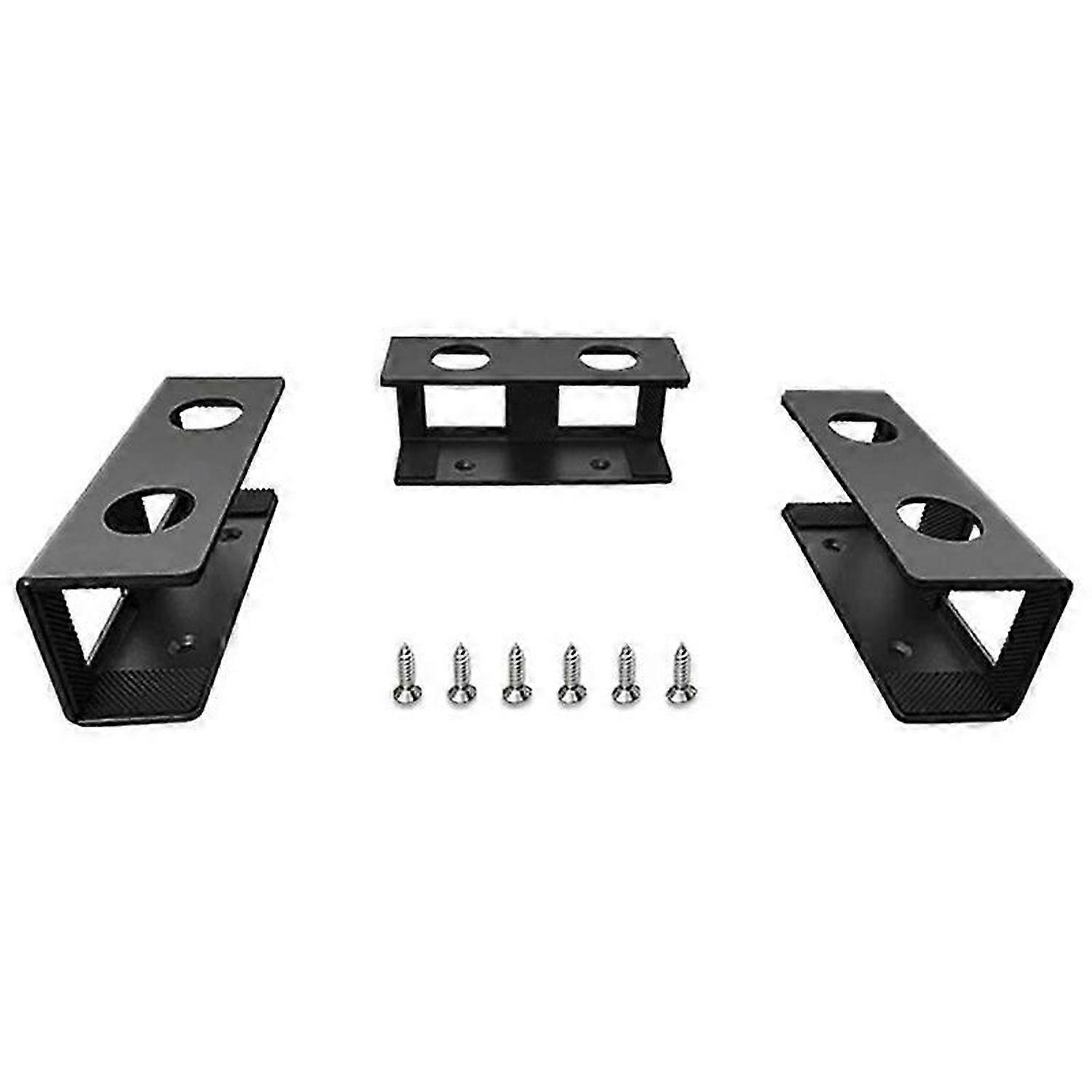 3 Pieces of Off-Stage Laptop Bracket, Under-Table Bracket Black