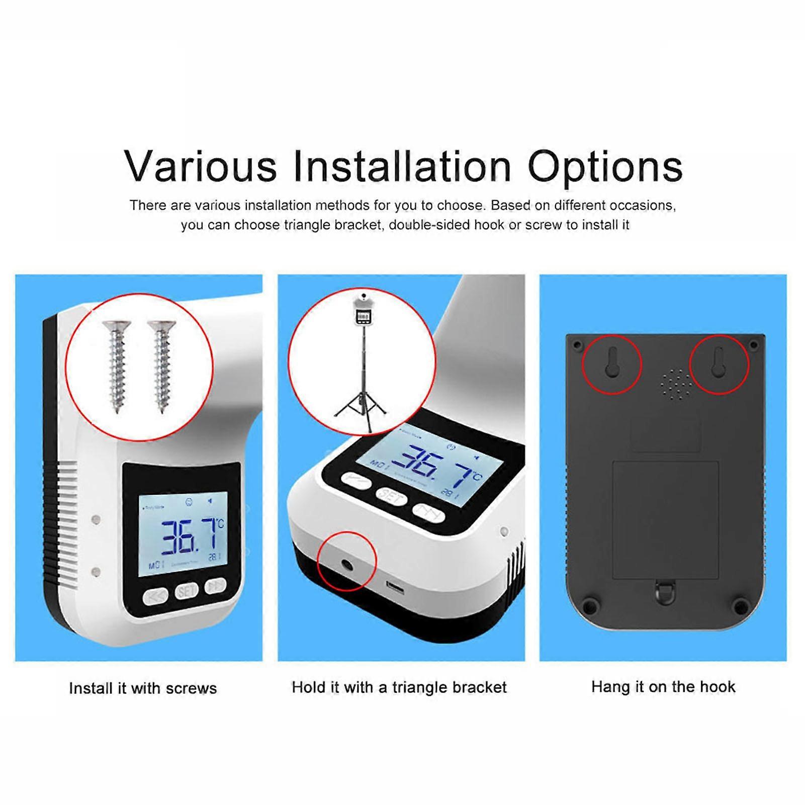 Thermomètre infrarouge sans contact K3 Pro 30 jeux de données USB/4AA