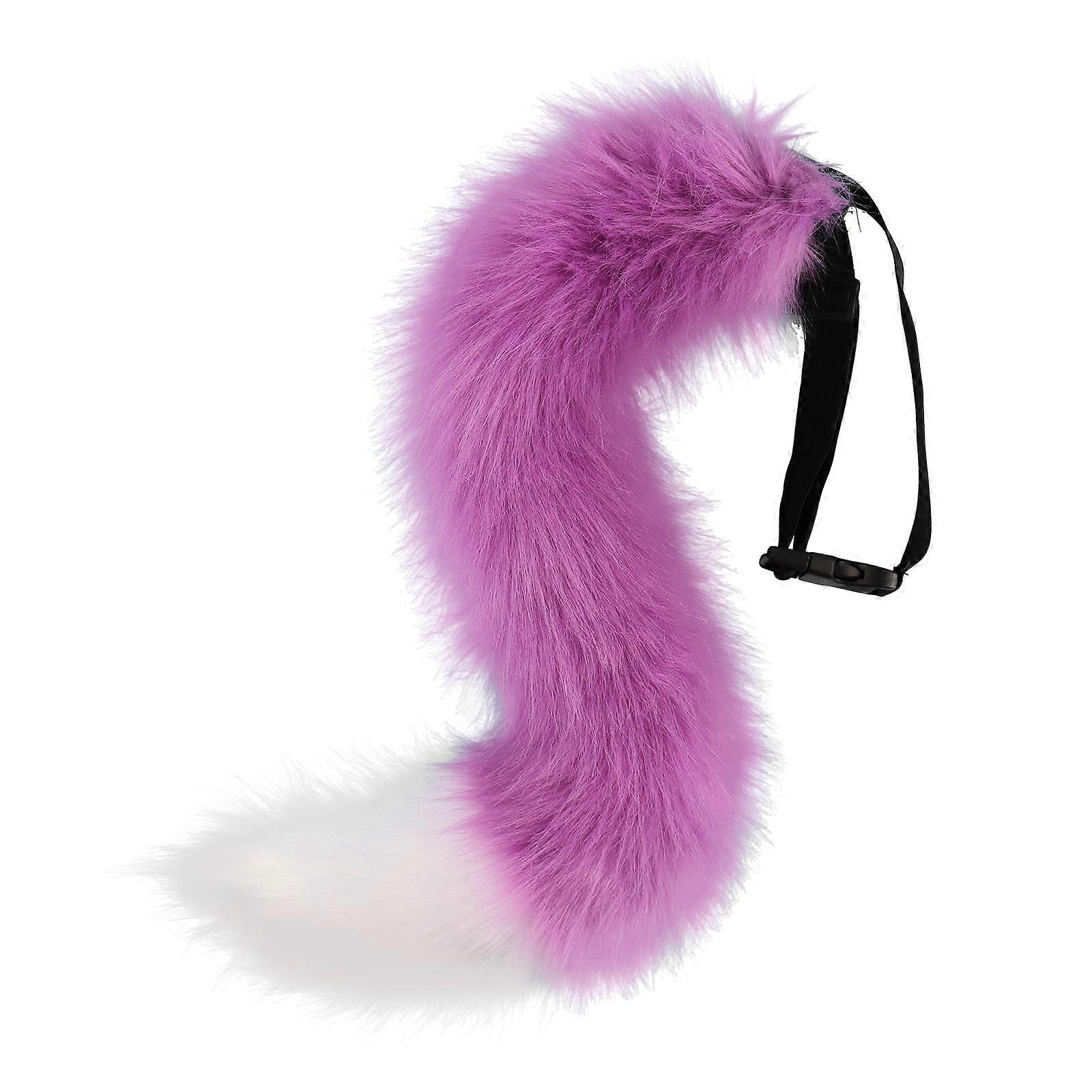 Handmade Simulation Fox Tail Halloween Plush Animal Tail Role Play Party Props Accessories