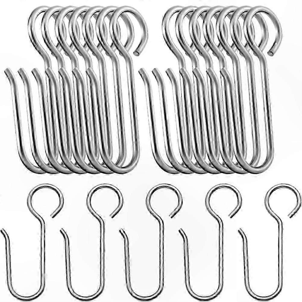 60 Pieces Curtain Track Hooks Replacement for Drapes and Curtains Supplies Wire Hangers