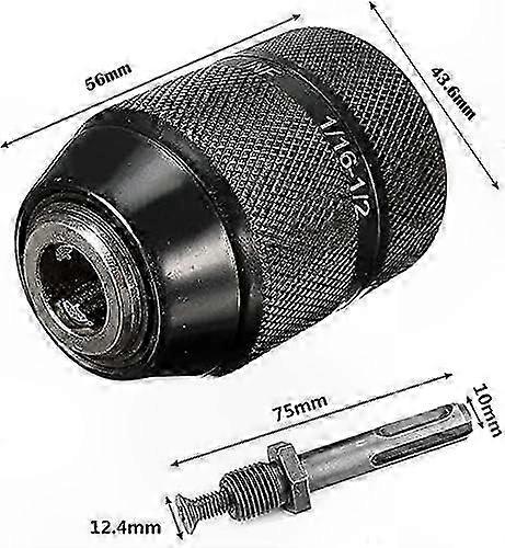 Heavy Duty SDS-Plus Drill with Keyless Chuck 2-13mm Adapter