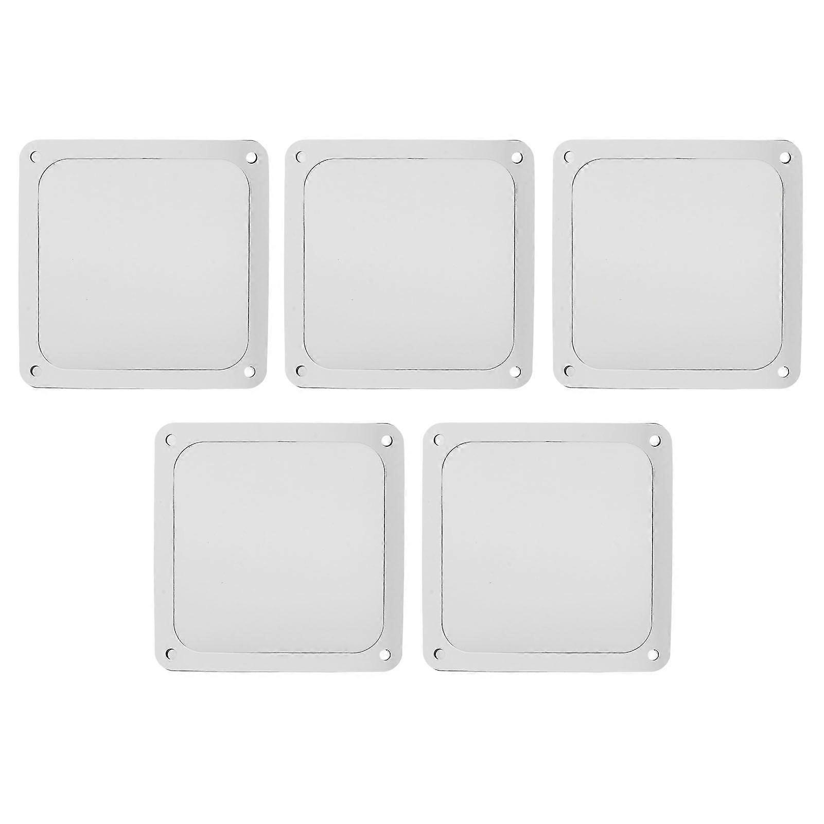5PCS 120mm Lüfter Staubfilter Wärmeableitung Weichmagnetischer Nylonrahmen Computer PC Lüfter Staub Mesh Filter für PC-Gehäuse Netzteil Lüfter Lüftungsschlitze Weiß
