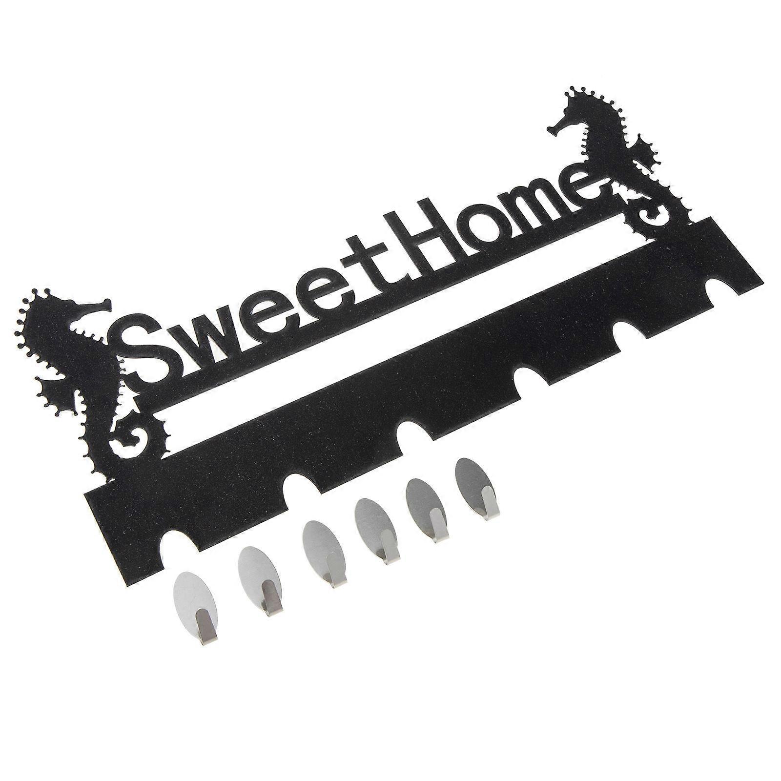 Black Wall Hooks Design for Boat Use 5Pcs Home Supplies Hooks