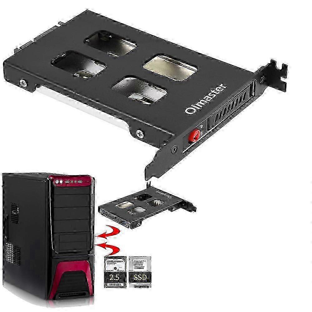 Pci Mobile Rack Enclosure Hard Disk Drive Case Box For 2.5 Inch Sata Sdd Hdd Adapter
