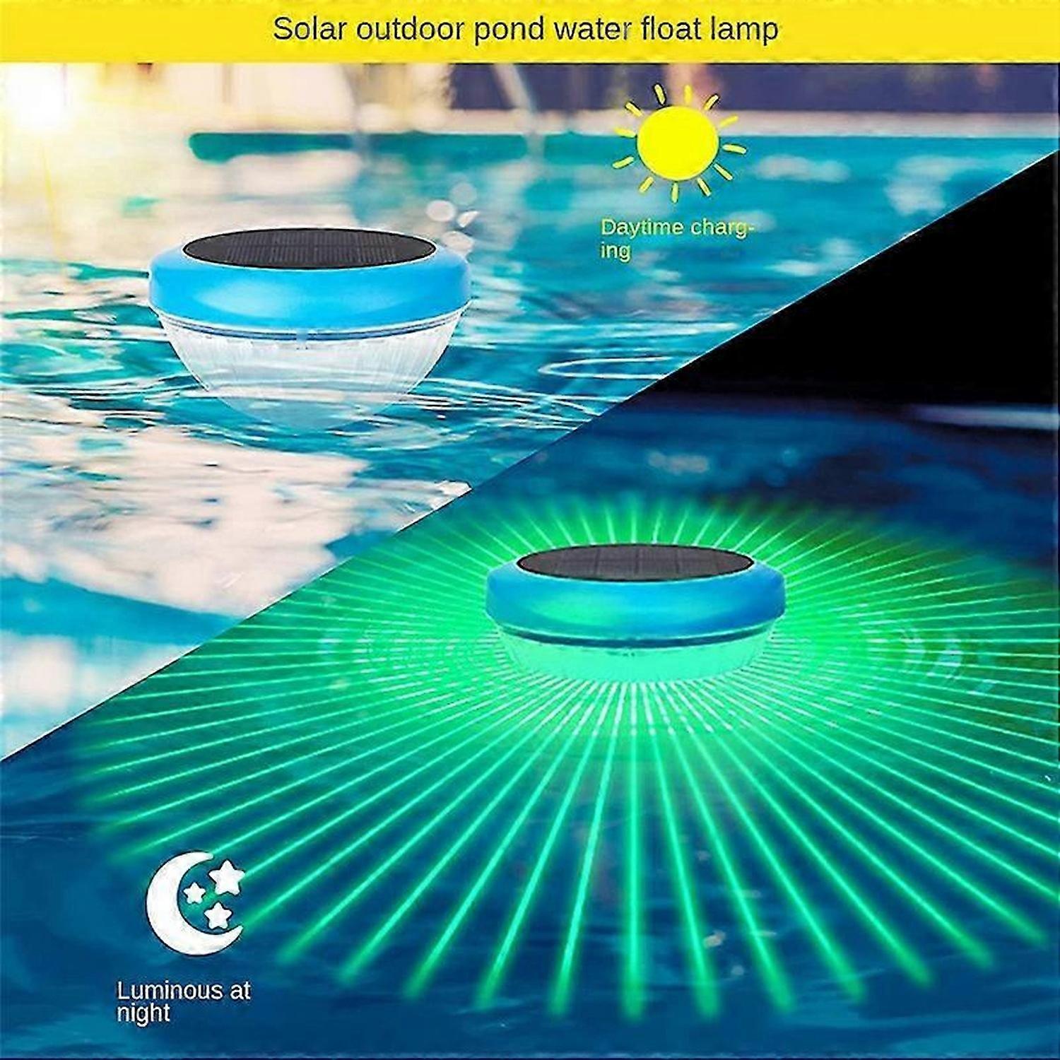 Solar Floating Pool LED Lights,RGB Color Changing Pool Lights