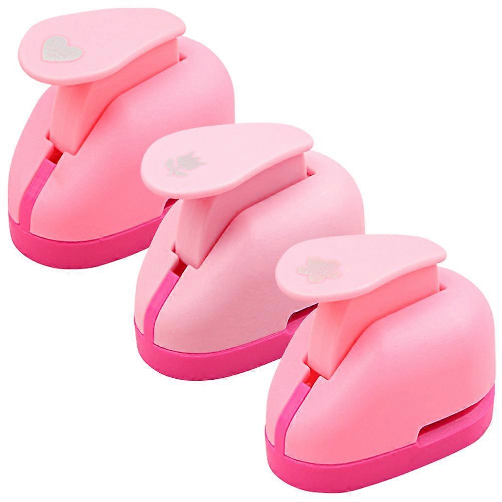 Children's Paper Punch 3Pcs Reusable Craft Hole Punch for Kids