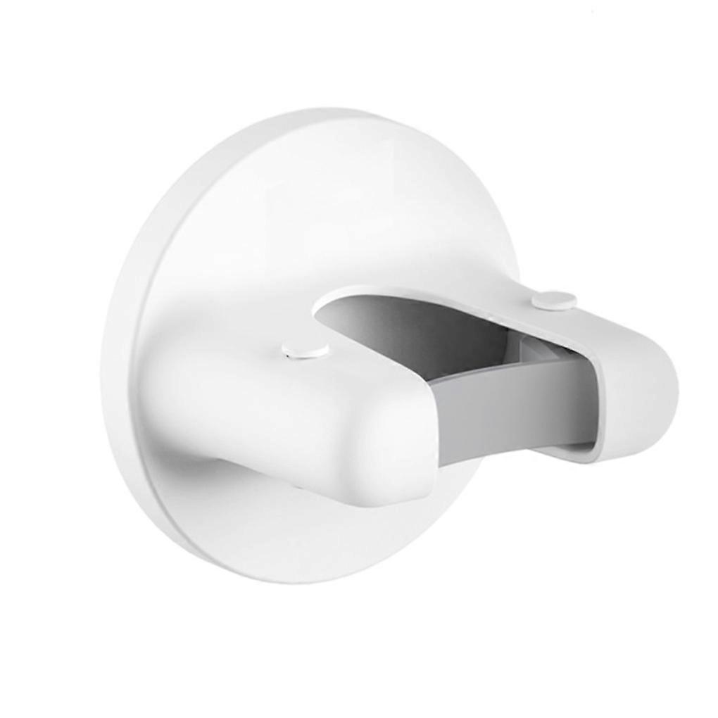 Wall Mounted Mop Storage Holder Self-adhesive Hanger Hooks Rack Round White