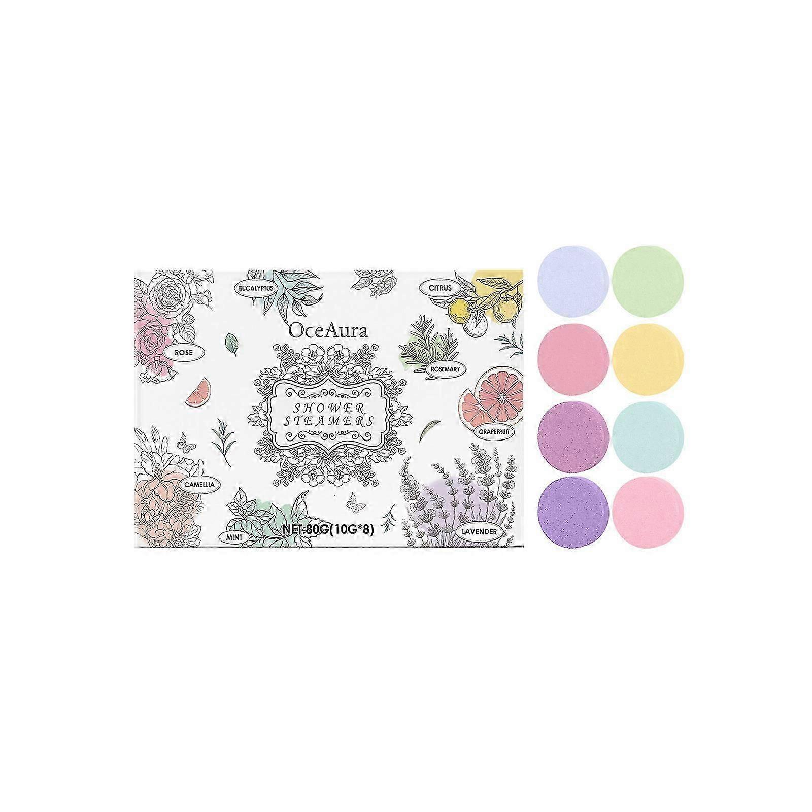 OceAura shower aromatherapy tablets gently cleanse the body and skin, leaving a refreshing fragrance that lingers with multiple scents