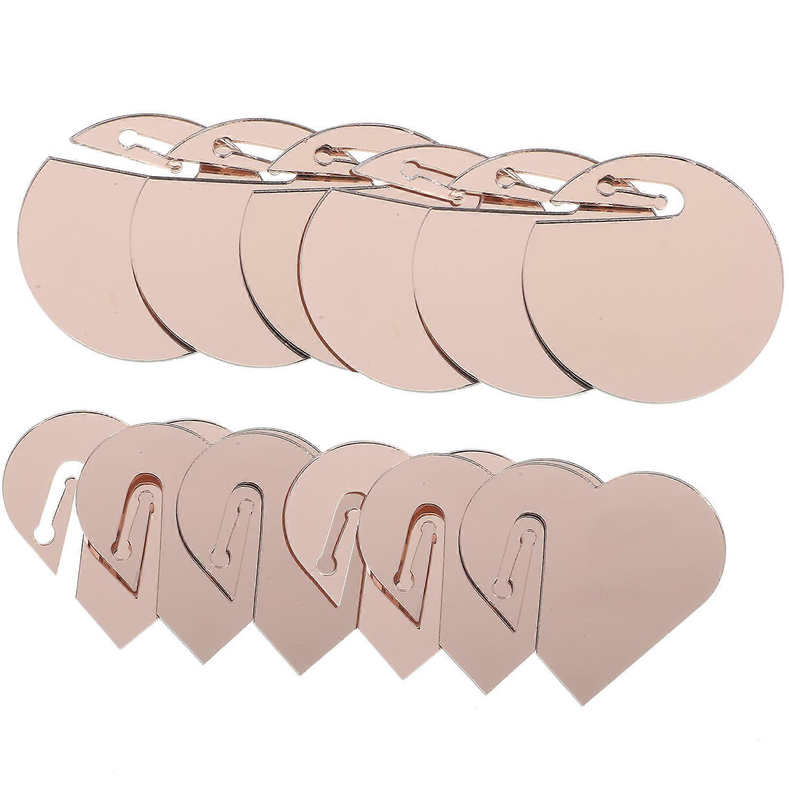 Decorative Drink Tags 20Set Acrylic Labels In Rose Gold For Wedding And Party Use To Identify Beverages