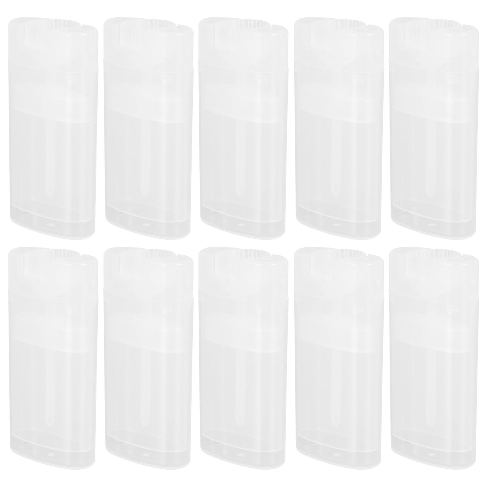 Transparent Deodorant Tube Sub Container for Cream Storage 10Pcs