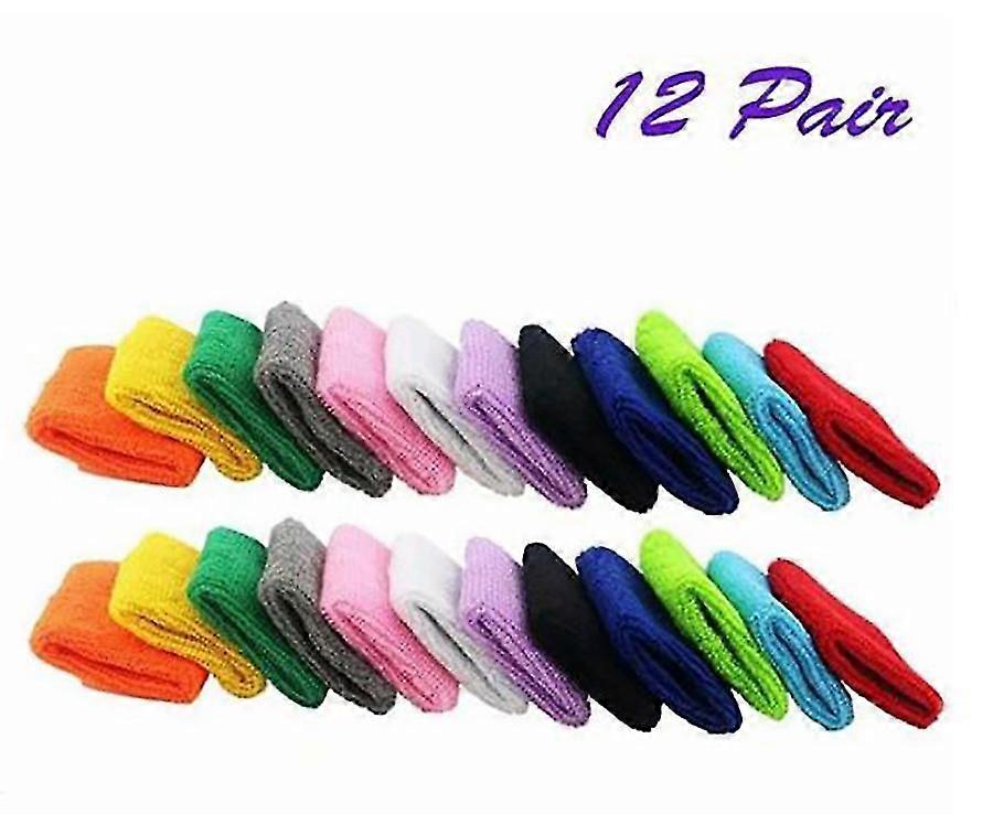 12 pares algodón sudadera deportes sudadera pulsera de baloncesto