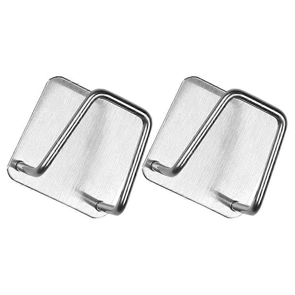 Silver Sponge Holders Stainless Steel for Organizing 8Pcs in Sink Area