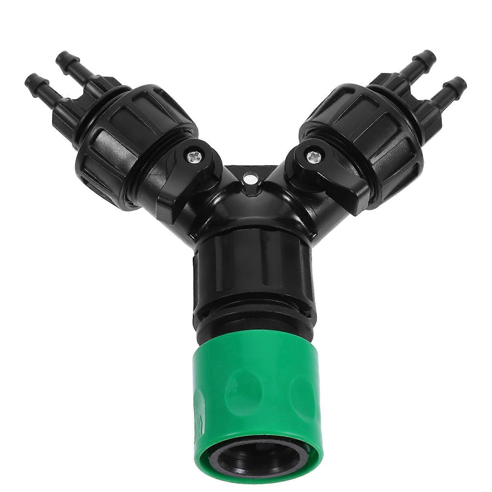 Garden Hose Splitter PVC Drip Irrigation Adapter 3Pcs for Watering